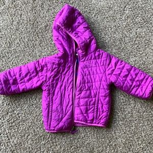 2T girl Columbia light reversible jacket coat